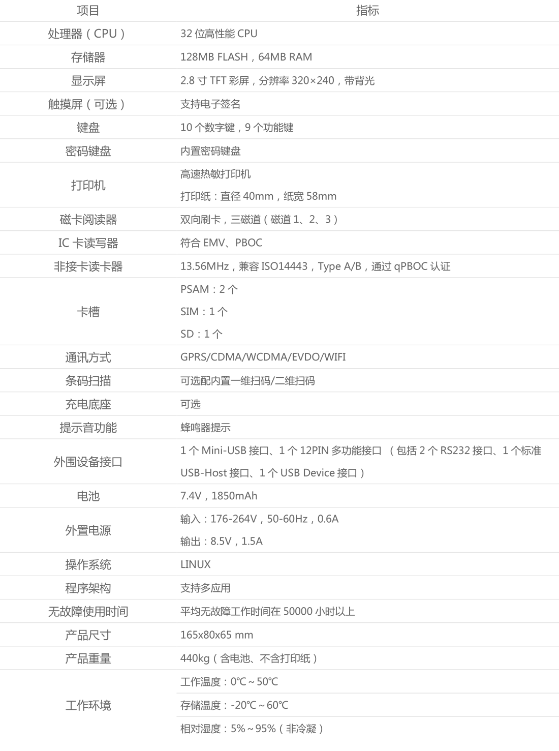 移动POS G3